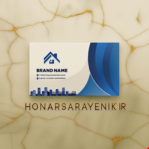 کارت ویزیت سلفون براق بزرگ دورگرد