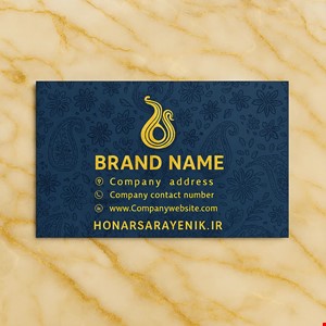 کارت ویزیت سلفون مات - طلاکوب