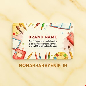 کارت ویزیت لمینت براق بزرگ