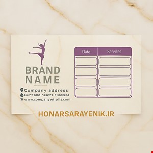 کارت ویزیت کارتی 300 گرم - نقره کوب