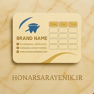 کارت ویزیت کتان امباس بزرگ دورگرد